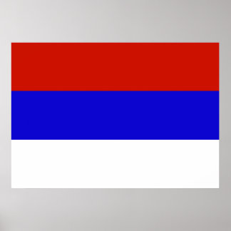 Póster Bandera de Serbia