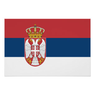 Póster Bandera de Serbia