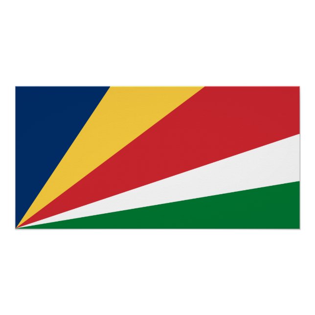 Póster Bandera de Seychelles (Anverso)