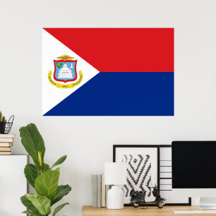 Póster Bandera de Sint Maarten