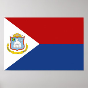 Póster Bandera de Sint Maarten
