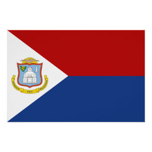 Póster Bandera de Sint Maarten