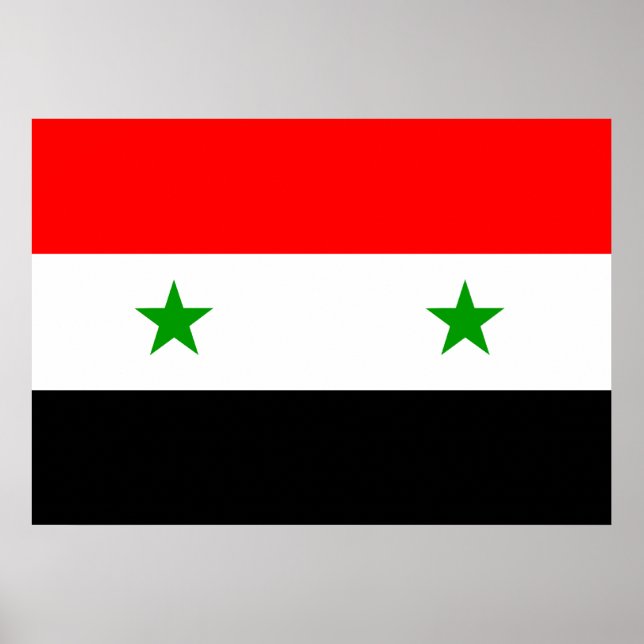 Póster Bandera de Siria (Frente)