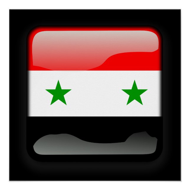 Póster Bandera de Siria (Anverso)