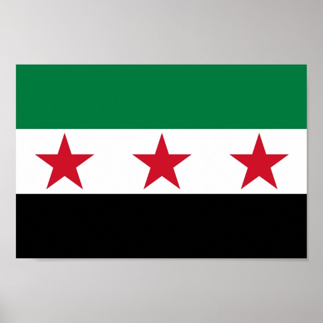 Póster Bandera de Siria (Frente)