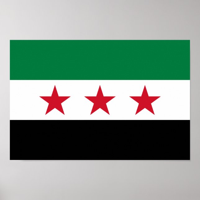 Póster Bandera de Siria (Frente)