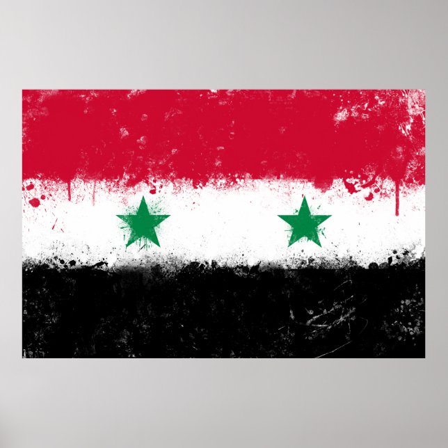 Póster Bandera de Siria (Frente)