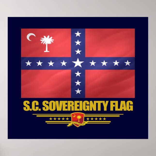 Póster Bandera de soberanía del SC (Frente)