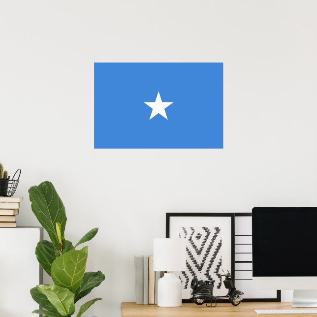 Póster Bandera de Somalia (Oficina en casa)