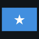 Póster Bandera de Somalia<br><div class="desc">Bandera patriótica de Somalia.</div>