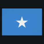 Póster Bandera de Somalia<br><div class="desc">Bandera patriótica de Somalia.</div>