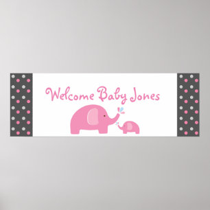 Póster Bandera de Sprinkle Party para Baby Shower de 2 El