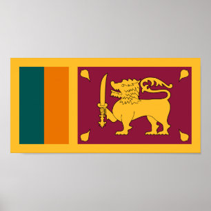 Póster Bandera de Sri Lanka