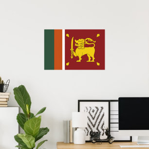 Póster Bandera de Sri Lanka