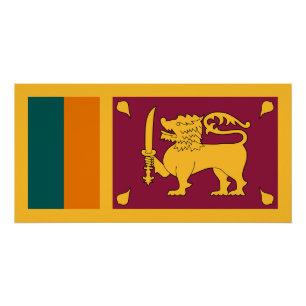 Póster Bandera de Sri Lanka