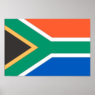 Póster Bandera de Sudáfrica