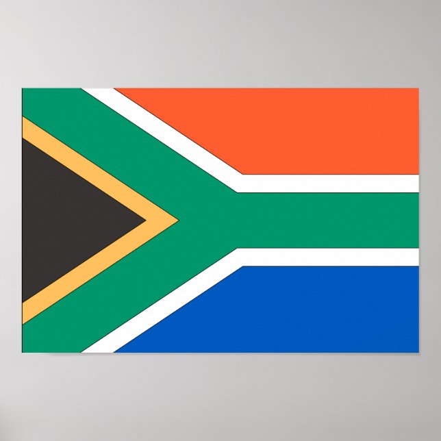 Póster Bandera de Sudáfrica (Frente)