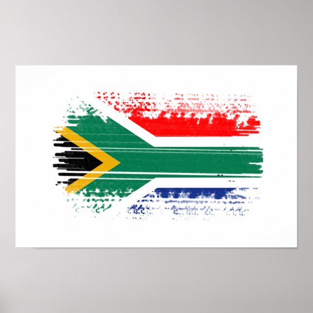 Póster Bandera de Sudáfrica (Frente)