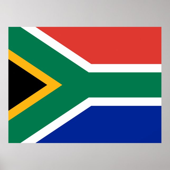 Póster Bandera de Sudáfrica (Frente)