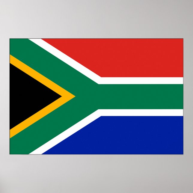 Póster Bandera de Sudáfrica (Frente)