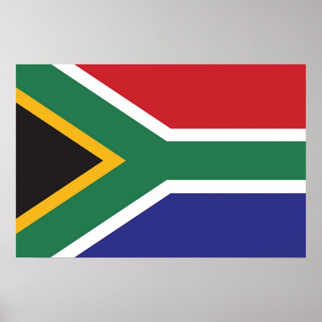 Póster Bandera de Sudáfrica (Frente)