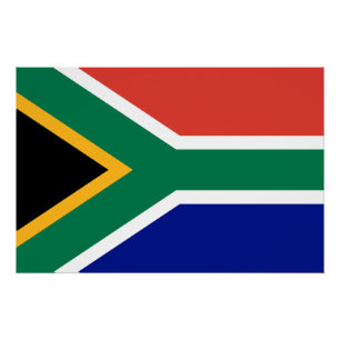 Póster Bandera de Sudáfrica