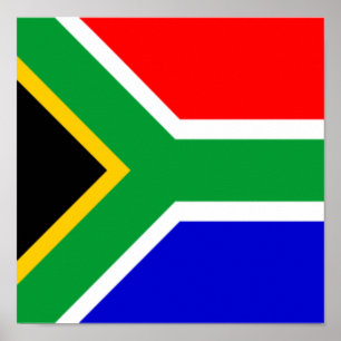 Póster Bandera de Sudáfrica Orgullo de los hogares africa