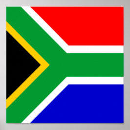 Póster Bandera de Sudáfrica Orgullo de los hogares africa