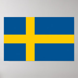 Póster Bandera de Suecia