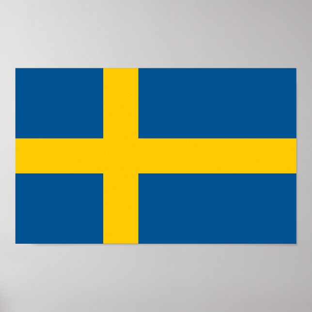 Póster Bandera de Suecia (Frente)