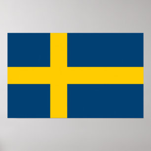 Póster Bandera de Suecia