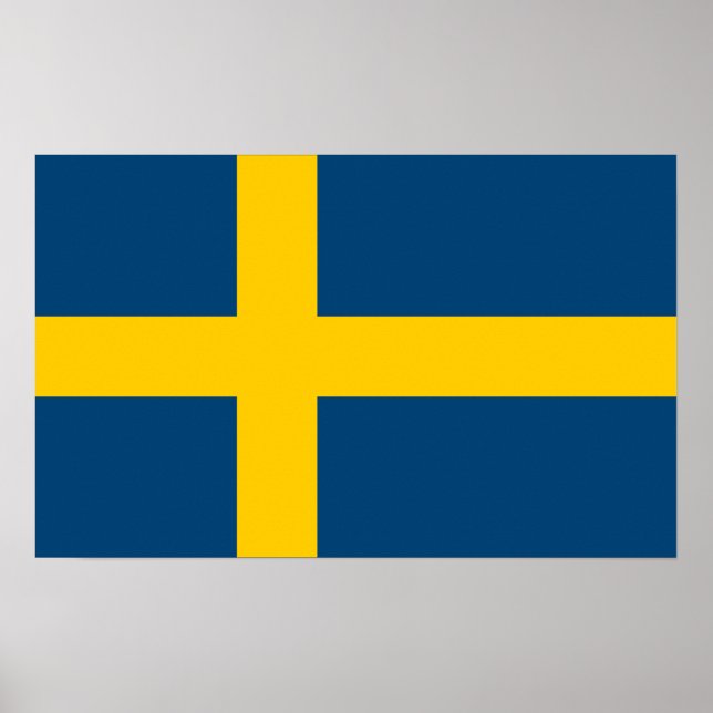 Póster Bandera de Suecia (Frente)