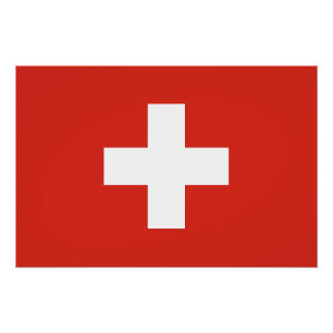 Póster Bandera de Suiza
