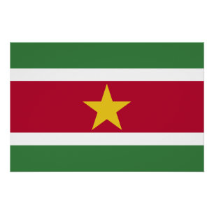 Póster Bandera de Surinam