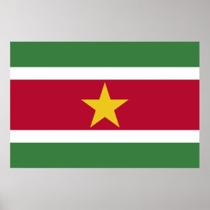 Póster Bandera de Surinam