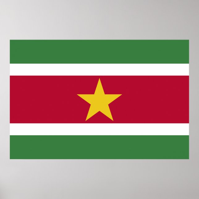 Póster Bandera de Surinam (Frente)