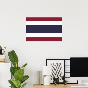 Póster Bandera de Tailandia