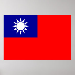 Póster Bandera de Taiwán