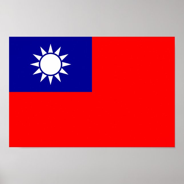 Póster Bandera de Taiwán (Frente)
