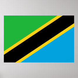 Póster Bandera de Tanzania