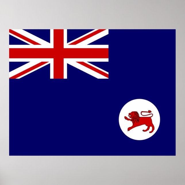 Póster Bandera de Tasmania (Frente)