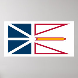 Póster Bandera de Terranova y Labrador (Canadá)