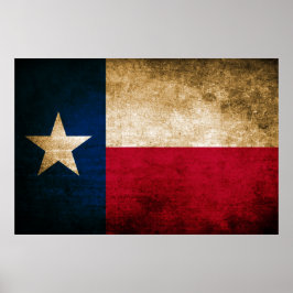 Póster Bandera de Texas