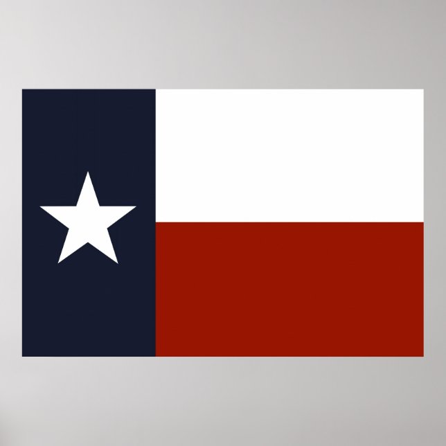 Póster Bandera de Texas (Frente)