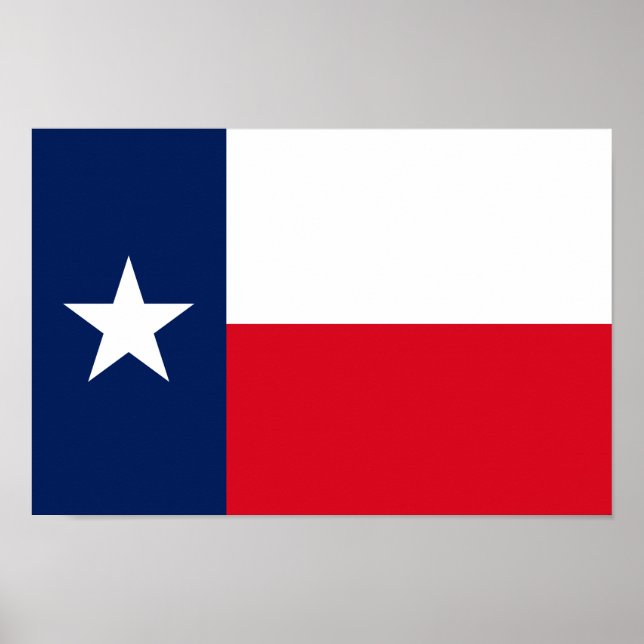 Póster Bandera de TEXAS - (Frente)