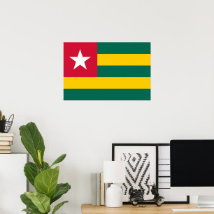 Póster Bandera de Togo