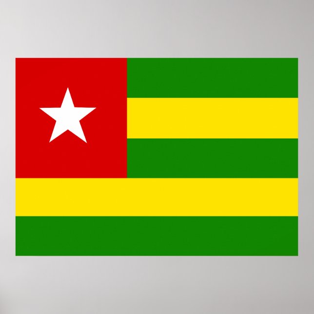 Póster Bandera de Togo (Frente)