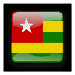 Póster Bandera de Togo