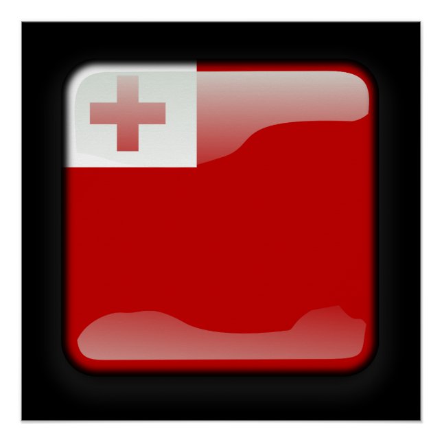 Póster Bandera de Tonga (Anverso)