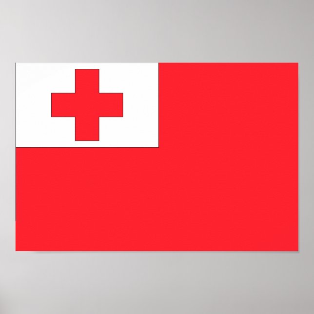 Póster Bandera de Tonga (Frente)